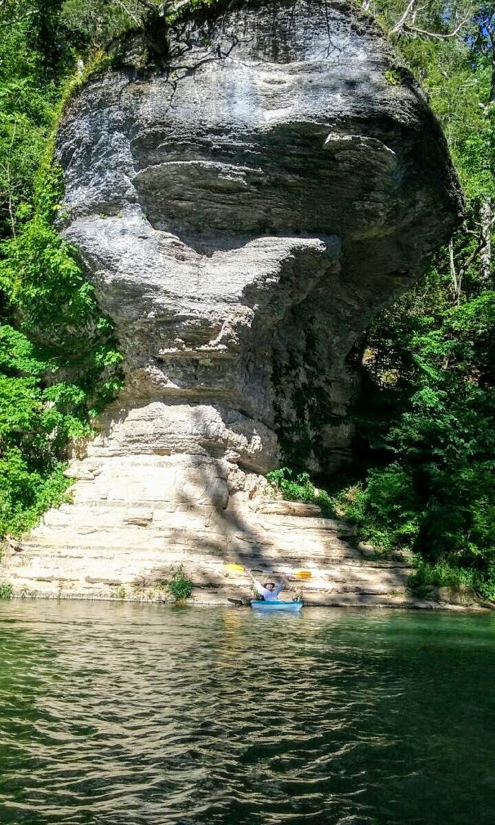 Very tall bluff rock